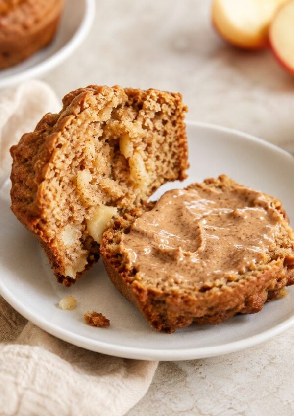 Protein Apple Muffins (Vegan, Bakery-Style)